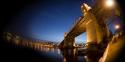 Burrard bridge at night
