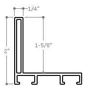 This metal canvas floater picture frame has a smooth, matte Dark Champagne finish and flat, narrow (.25 ") face. 

Ideal for medium to large size artwork on thick (1-5/8 " deep) stretcher bars.  Border gallery wrapped Giclée canvas prints or paintings with this simple, modern frame for an authentic, fine art display.

*Note: These sturdy metal, custom canvas floaters are for stretched canvas prints and paintings, and raised wood panels.

Nielsen mf14-14 Profile