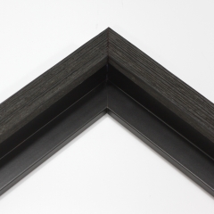 This textured floater frame, features a distressed-aged look and finished in black. Perfect for vintage look. 

1 " width: ideal for small artwork. Highlight this frames rustic undertones with a bucolic nature print or photograph.