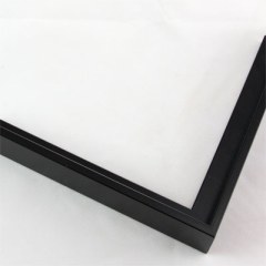 Nielsen Aluminum Moulding Profile 33 color 50 is a narrow, flat top profile offering basic simplicity.

Profile 33 has 1 " deep sides, and will hold artwork, mats, backing, and glazing up to a total of 5/8 ".